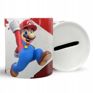 Detská pokladnička - Darček Piggy Bank hrá Mario Bros + text zadarmo