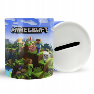 Detská pokladnička - Piggy Bank Gift Minecraft Game + Text zadarmo
