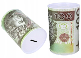 Detská pokladnička - Piggy Bank môže denominácia peniaze pln 100 veľkých