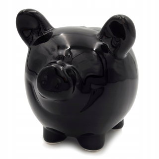 Detská pokladnička - Čierna piggy banka