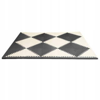 SKIP HOP penová podložka playspotov Black Cream GEO