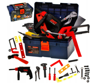Box s náradím. Kufor. Drill. Skrutky