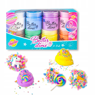 SLIME SET 8 FARBY X 50G PASTELY Hmotnosť