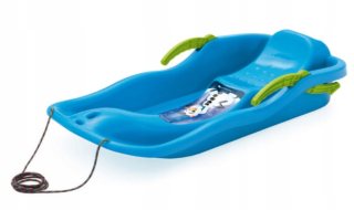 Sánky - Slide Sleds Bobslej s modrými brzdami 87 cm