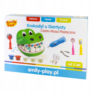 Smily tortu. Plastový krokodíl. Zubár