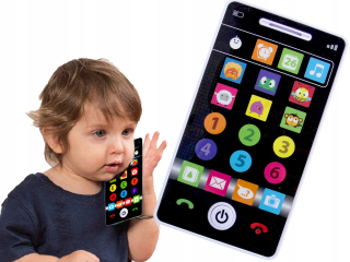 Smily FONE telefón s dotykovou obrazovkou smartphone HOVORÍ EN