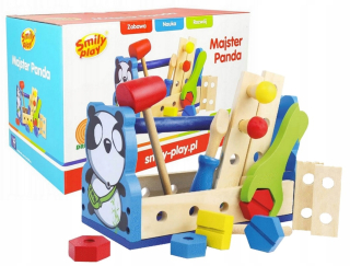 Smily MAJSTER PANDA PLAY drevené nástroje jazdca