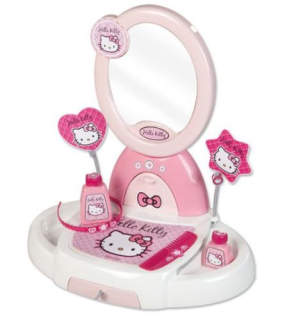 SMOBY 24118 Malý toaletný stolík Hello Kitty + príslušenstvo