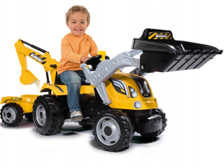 Smoby Traktor Pedále Max Trailer Bager Spoon