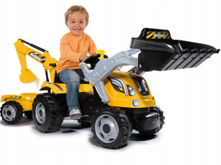Smoby Tractor Pedals maximálny prívesový rýpadlo