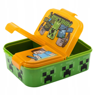 Minecraft -  Obedový box Minecraft Creeper Breakfast z priečok