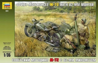 Sovietsky motocykel M-72 s