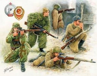 Sovietska Sniper Team WWII