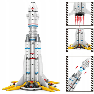 Stavebnica - Kozmická raketa vesmíru na Zem putovanie 107025