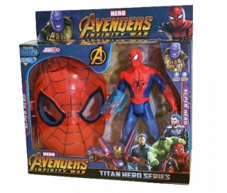 SPIDERMAN VEĽKÉ figúrka + SOUND MASK AVENGERS
