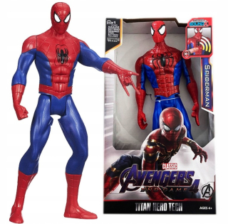 Postavička - Spiderman Veľká pohyblivá figurína 30 cm Zvukové svetlo