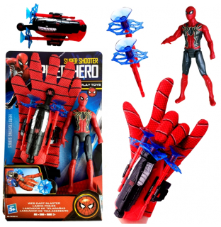 Spiderman rukavica figurín spúšťača šípky