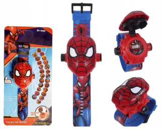 Postavička - Spiderman 3D hodinky s projektorom