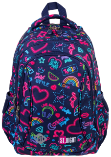 Školský batoh - St.right Majewski School Backpack Neon-9036