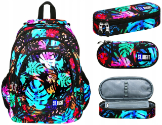 Školský batoh - St.Right Batoh BP6 4-cm exotická záhrada 622892