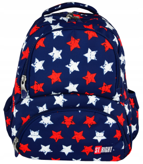 Školský batoh - St.Right Backpack BP7 4-Kom Stars Stars 617546