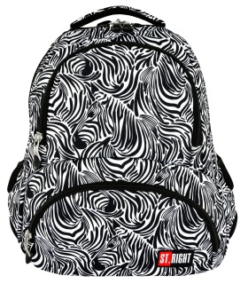 Školský batoh - Batoh St.right BP7 4-Companias Zebra 618260