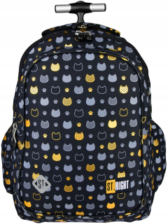 Školský batoh - St.Right Backpack Golden Cats Kitches 638169