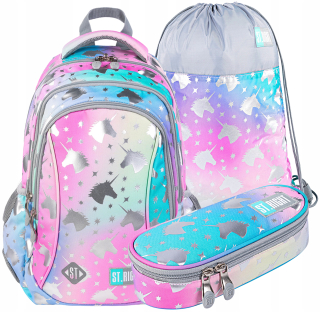 Školský batoh - BATOH ST.PRAVÝ + PUZDRO NA PEČERU + TAŠKA OMBRE UNICORN-112