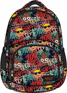 Školský batoh - St.right School Batoh 3-kompety Emoji Emki 2106