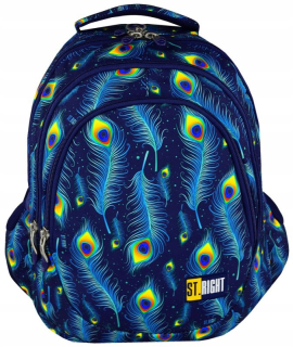 Školská taška, batoh - St.Right School Batchpack 4 Komorné perie 7577