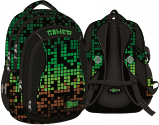 Školský batoh - Gamer St.right Youth School Batoh Pixel Gamer