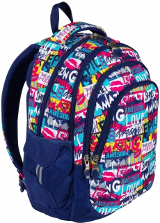 Školská taška, batoh - St.Right School Batchpack Mládež slogan