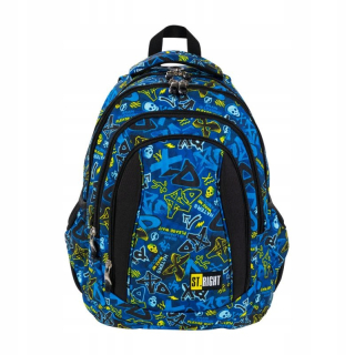Školská taška, batoh - St.Right School Bathpack Youth XD Art 4Komory