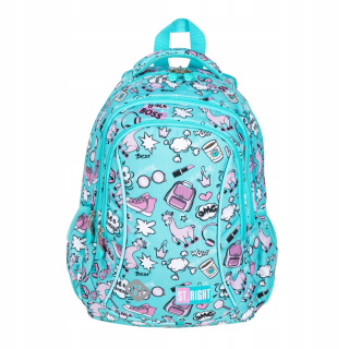 Aktovka - St.Right Backpack School Bag BP26 Pastel Lama