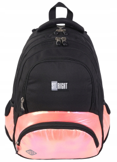 Školský batoh - St.right School Batoh Holo Coral Termo Pocket