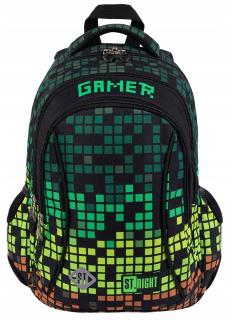 Školský batoh - St.right School Backpack School Bag 1-3 Pixele Game