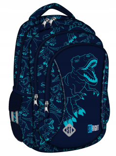 Školský batoh - Batoh St.Right School Batch BP26 T-Rex Dinosaurus