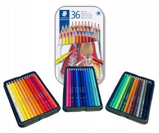 Staedtler ceruzky v kovovej krabici 36 farieb