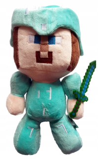 Minecraft - Steve Minecraft, plyšový plyš, maskot meč
