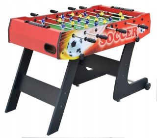 Stolný futbal 121x61x81 skladacia červená