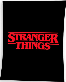 Prikrývka, prehozy na posteľ - Stranger Things Veľká prikrývka postele 150x200 Netflix