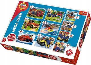 Fireman Sam Puzzle 10W1 záchranný ekipa 90356
