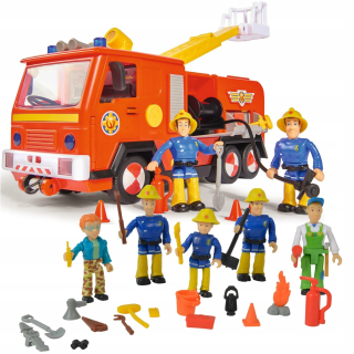 Fireman Sam hasičský voz Jupter + sada 5 figúrky