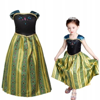 Elsa Frozen - ŠATY Frozen outfit pre dievčatá ANNA 5-6 Years