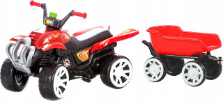 Super obrovský pedál Quad s prívesom 3 farby