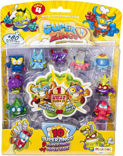 Postavička - Super zings 10 figuríny séria 4 mix 10pak 1 zlato
