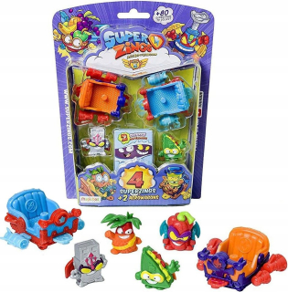 Postavička - Super Zings 5 4 Figuríny 2 Aerowagon Vozidlá