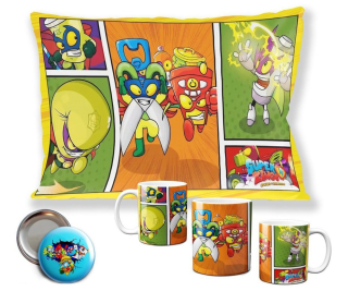 Super zings - Super Zings Set vankúš + hrnček vzory + zadarmo!