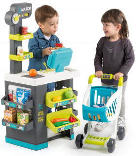 SUPERMARKET SHOP PRE DETI 34 AKC. SMOBY SCANNER