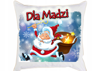 Detský vankúš - Vianočný vankúš pre Santa Claus + meno dieťaťa